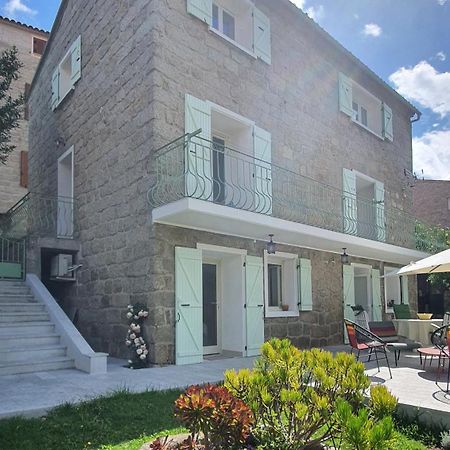 Charmant Appartement En Rez De Jardin Sartène Exterior foto